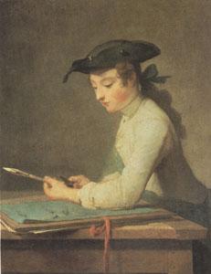 Jean Baptiste Simeon Chardin The Young Draftsman (mk05) oil painting image